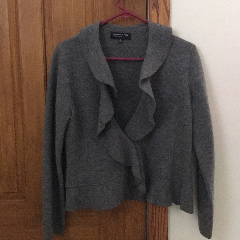 Jones New York Collection merino wool cardigan